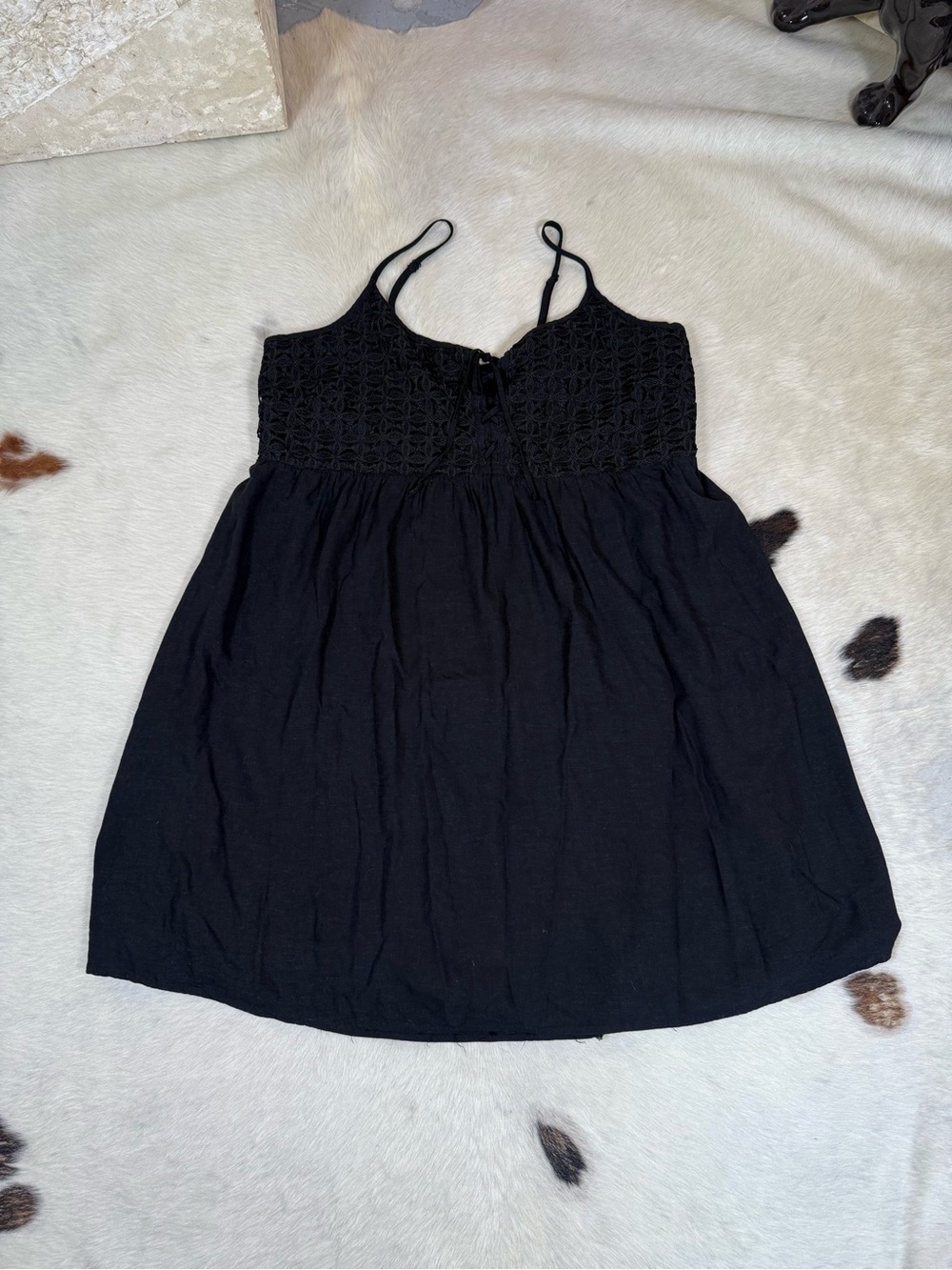 Michel Studio Black Babydoll Dress Size 18